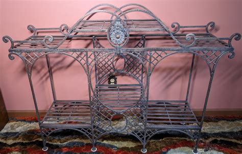 Rust Belt Revival Online Auctions - Wrought Iron Tiered Plant Stand