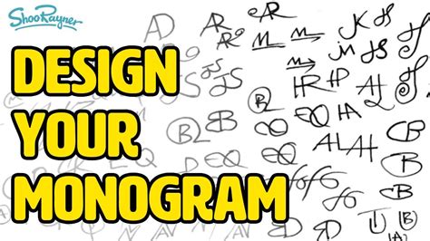 How to design your own amazing monogram - YouTube