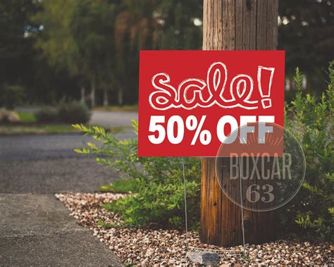 50% off Sale Sign Printable Instant Download Digital File | Etsy