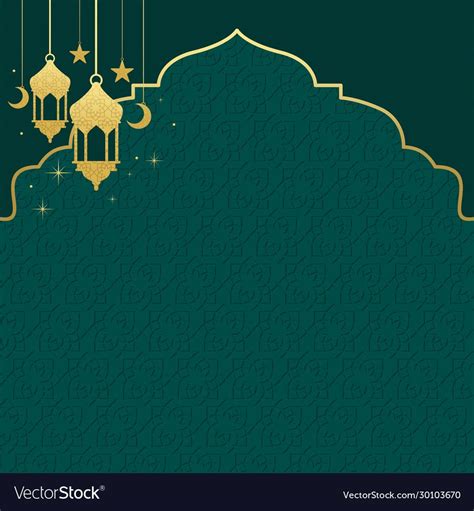 Islamic Background Design for Ramadan Kareem Vector Template