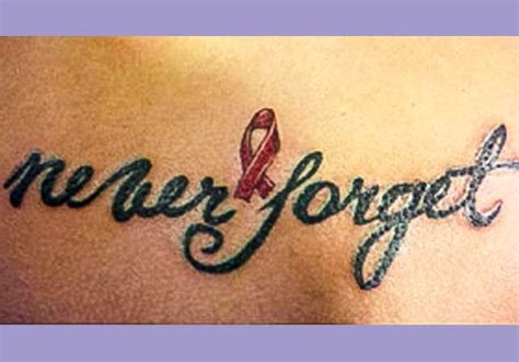 Inspiring HIV/AIDS Tattoos