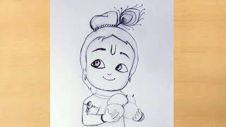 little krishna pencil drawing images - disneyartdrawingssketchesmarcdavis