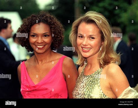 Actress Amanda Holden (R)and actress Jane Wall at the Carlton Television, Parliamentary Summer ...