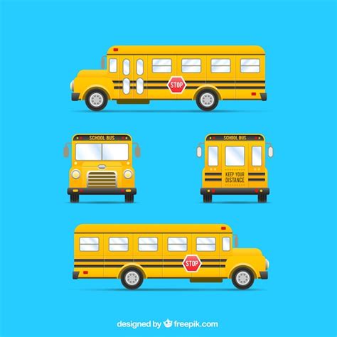 Yellow bus | Free Vector