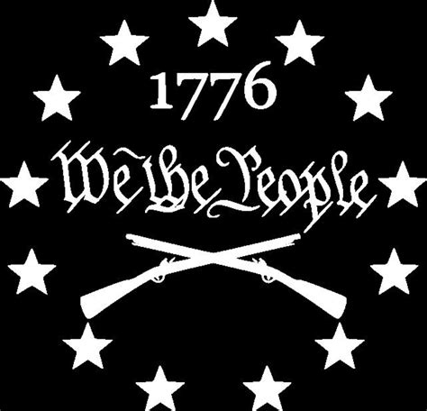 We the People 1776, Decal, Vinyl Sticker, USA, America, Second Amendment, Bumper Sticker, We the ...