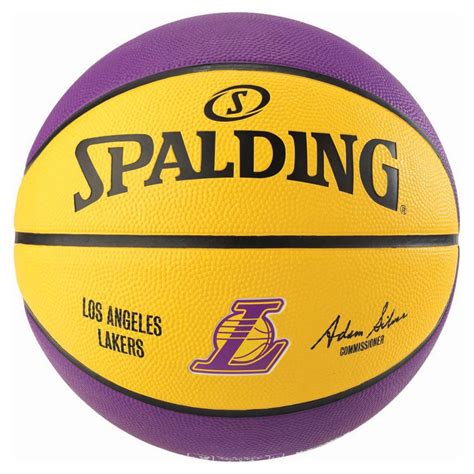 Spalding NBA Los Angeles Lakers Basketball Ball Yellow | Goalinn