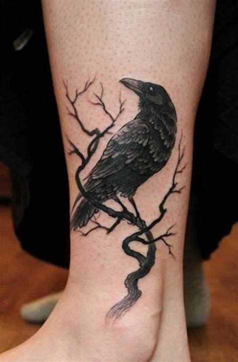 Raven tattoo symbolism – wisdom in mythology or evil from the fairy ...