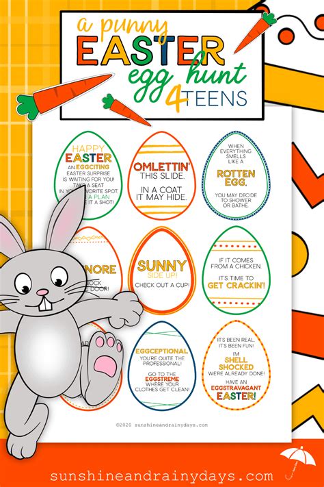 Printable Easter Egg Scavenger Hunt Clues – Telegraph