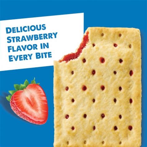 Kellogg's Pop-Tarts Unfrosted Strawberry Toaster Pastries, 8 ct - Kroger