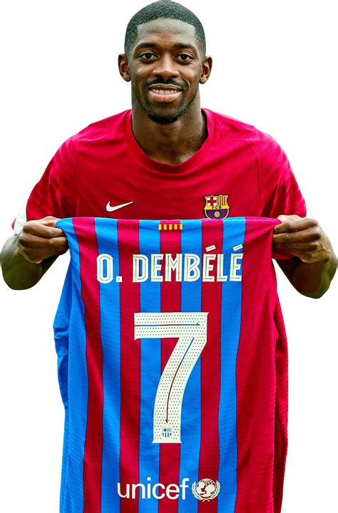 Ousmane Dembélé Barcelona football render - FootyRenders