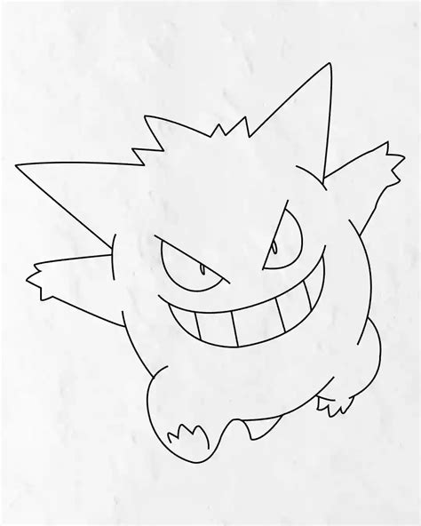 Pokemon Gengar, Pixel Art Pokemon, Pokemon Sketch, Pokemon Drawings, Easy Sketches For Beginners ...