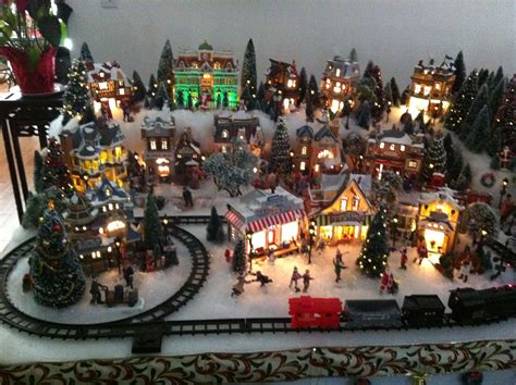 Village Train Station | Christmas village display, Christmas tree village, Christmas tree ...