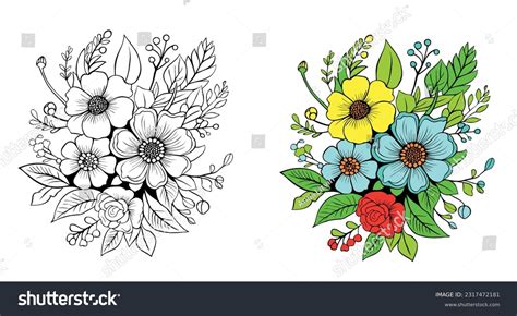 Best Easy Flower Sketch Drawing Royalty-Free Images, Stock Photos & Pictures | Shutterstock