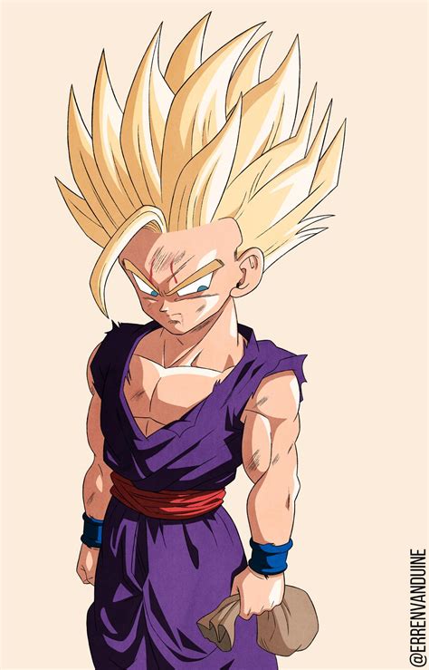 Super Saiyan 2 Gohan [OC] : r/dbz