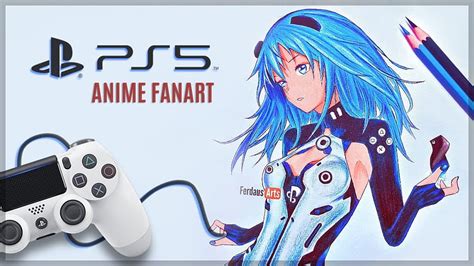 PS5 Console Look: Ps5 Fan Art Anime Girl HD wallpaper | Pxfuel