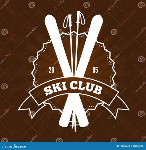 Ski Resort Logo stock vector. Illustration of label, logo - 75685732