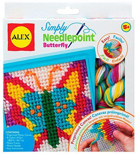 Amazon.com: ALEX Toys Craft Simply Needlepoint Butterfly Kit: Toys ...