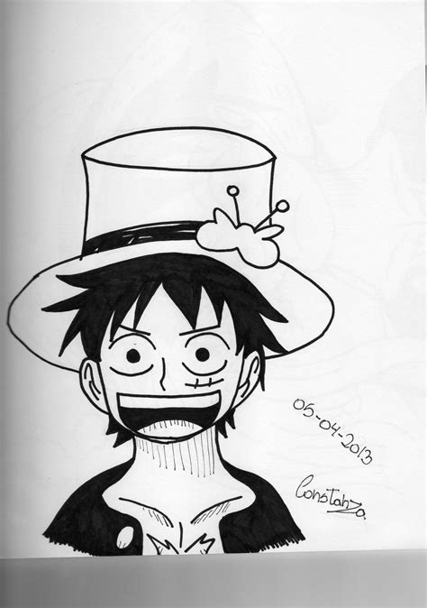 luffy hat change (updated) by Constanza-Chan14 on DeviantArt