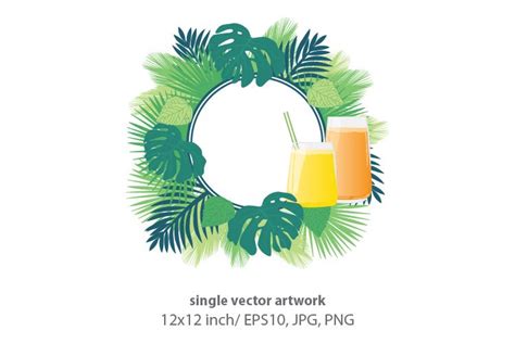 Palm branches - VECTOR ARTWORK (737185)