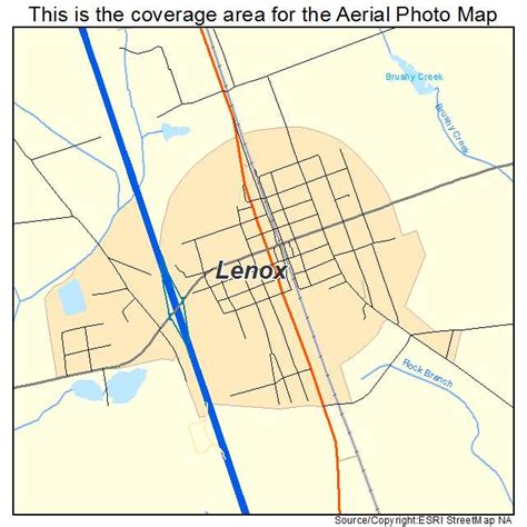 Aerial Photography Map of Lenox, GA Georgia