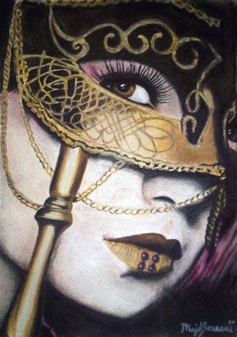 masquerade painting by majood on DeviantArt