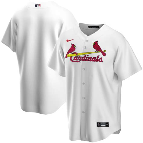 St. Louis Cardinals Nike Home Replica Team Jersey - White - Walmart.com ...