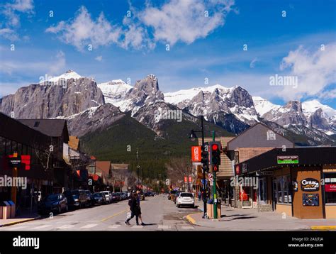 Downtown Canmore, Alberta Stock Photo - Alamy