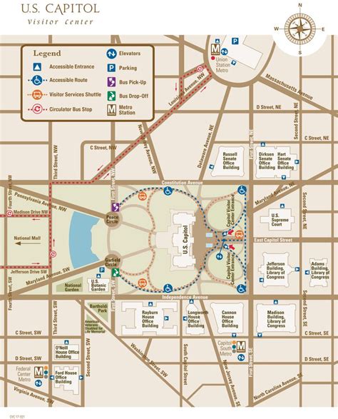 U.S. Capitol Map | National mall map, National mall washington dc, Washington dc map