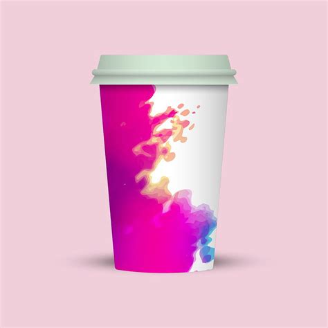 Takeaway watercolor coffee cup vector ai eps | UIDownload
