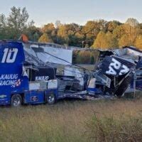 NASCAR hauler involved in crash en route to Las Vegas (Video)