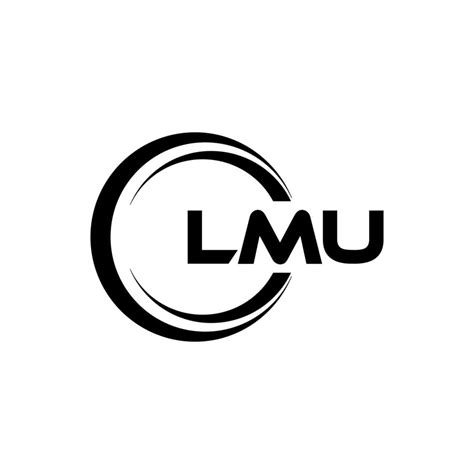 LMU letter logo design in illustration. Vector logo, calligraphy designs for logo, Poster ...