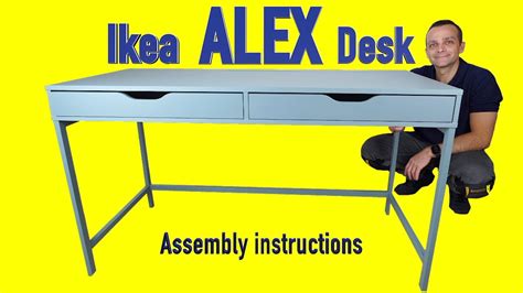 Ikea ALEX Desk Assembly instructions - YouTube