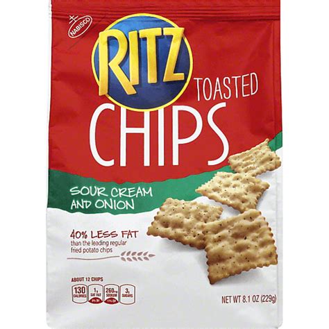 Ritz Toasted Chips, Sour Cream and Onion | Butter & Pretzel | Wade's ...