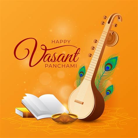 Free Vector | Realistic vasant panchami