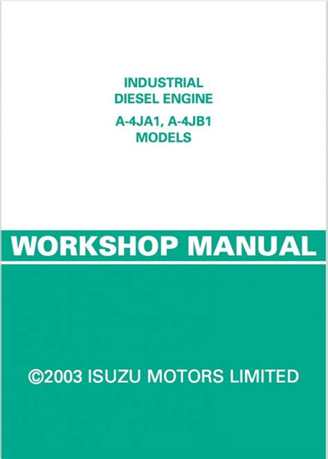 Isuzu Diesel Engine Manuals – MARINE DIESEL BASICS