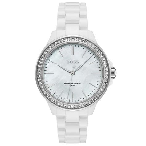 Ladies' White Ceramic Victoria Watch 1502454 - Watches from Hillier ...