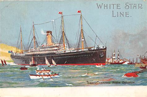 SS Cretic White Star Line Writing on back | Topics - Other, Postcard / HipPostcard