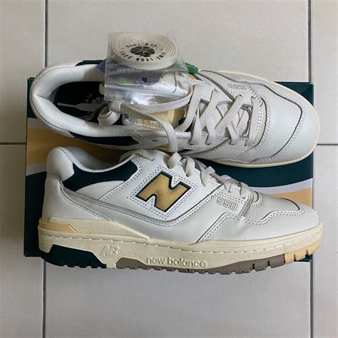 New Balance 550 Aime Leon Dore (ALD) Natural Green, Men's Fashion, Footwear, Sneakers on Carousell