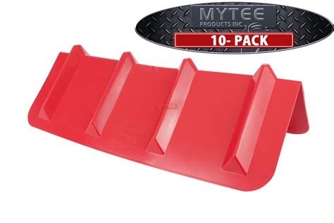 (10 Pack) Corner Protector V Shaped Plastic Edge Guard Style - 24 Inches Red