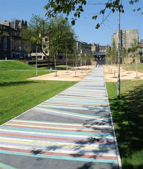 Creative Review - The making of the Barrowland Park album pathway | Jim lambie, Public art ...