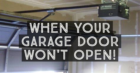 11 Most Common Reasons Why Your Garage Door Won't Open Electric Garage Door Opener, Craftsman ...