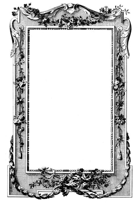 15 French Frames - Beautiful! - The Graphics Fairy