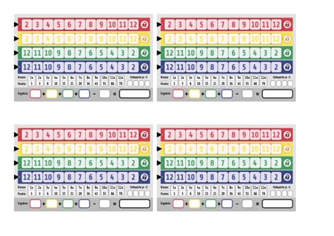 Printable Qwixx Score Sheets