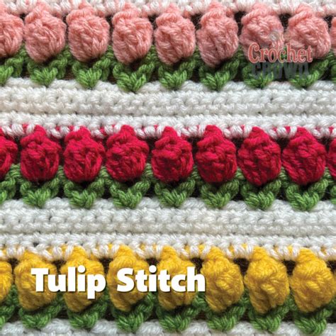 Crochet Tulip Stitch + Tutorial & Diagram | The Crochet Crowd