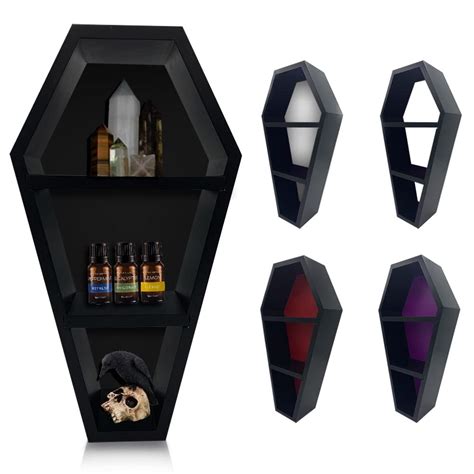 Buy Coffin Shelf - The Original Multiple Colors and Looks All in 1 Shelf Design - Unique Gothic ...