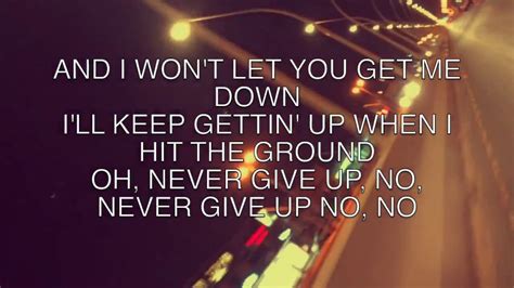 Sia - Never give up (Lyrics Video) - YouTube