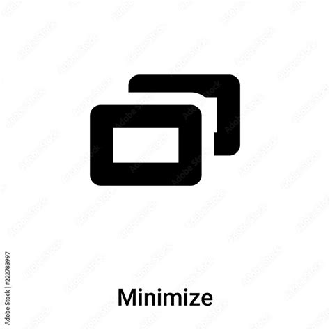 Minimize icon vector isolated on white background, logo concept of Minimize sign on transparent ...