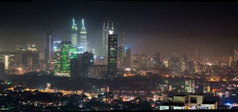 Mumbai India skyline at night xpost rindia - Photorator