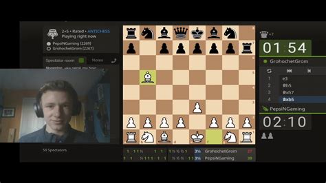 Antichess World Championship 2020 (PepsiNGaming vs GrohochetGrom) Part 2 - YouTube