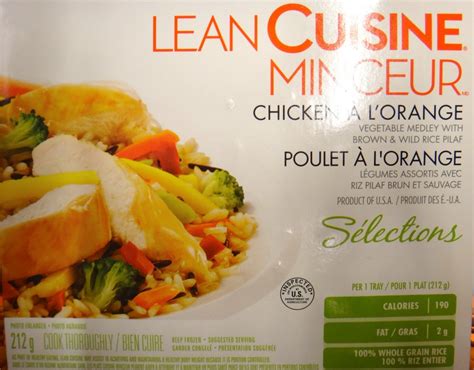 Lean Cuisine Nutrition Label - Trovoadasonhos